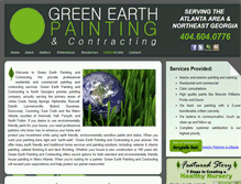 Tablet Screenshot of greenearthpainters.com